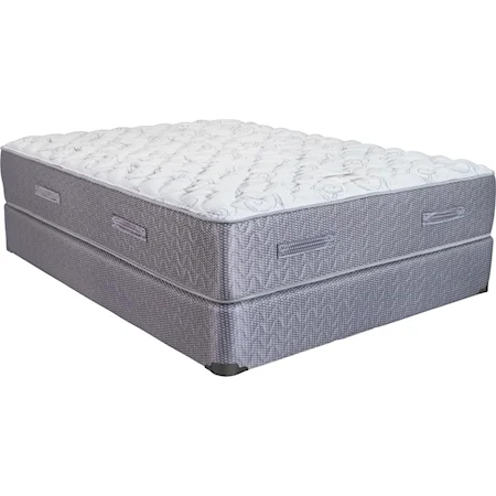 Queen Cushion Firm Mattress and Semi Flex 18 Foundation